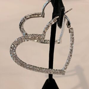 Beautiful Heart Hoop Earrings